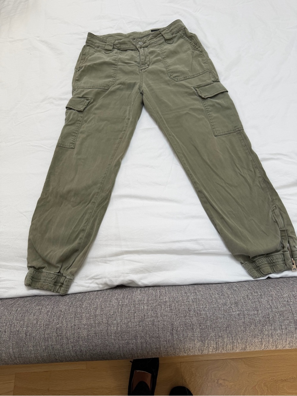 AllSaints Olive Cargo Jogger Pants